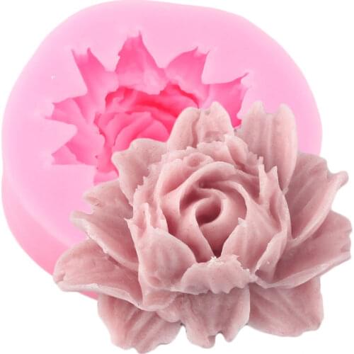Rose Flower Silicone Mold Cupcake Topper Fondant Molds DIY Cake Decorating Tools Soap Resin Clay Candy Chocolate Gumpaste Mould
