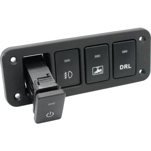 4 Gang LED Rocker Switch Panel Car Toggle Switch 12V For Car Toyota Camry Yaris Highlander Prius Ralink Corolla Vios Reiz Prado