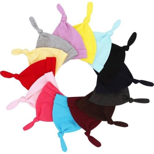 Brief Newborn Baby Hat Baby Infant Cap Cotton Knitted Beanie For Baby Girl Boy Toddler Kids Bohemian Hats Caps Bebe Bonnet