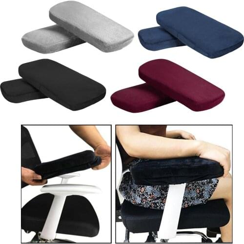 Memory Foam Home Office Chair Armrest Pads Comfy Gaming Chair Arm Rest Covers Elbow Pillow Removable Extra Thick