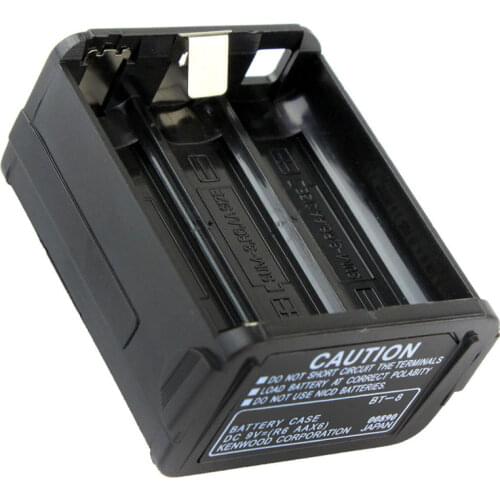 New R6 Black BT-8 6xAA 6x AA Battery Case for Kenwood TH-28 TH-48 TH-78HT TH28 TH48 TH78HT Radio Walkie Talkie Accessories