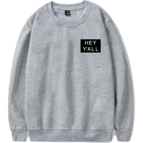 Addison Rae Hey Y'all Cream New Printing Capless Hoodies Sweatshirts Women Men 2021 Hot Sale Long Sleeve Fashion Hip Hop Clothes