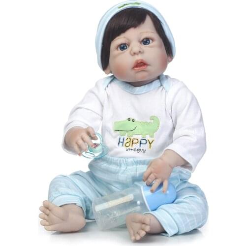 Full silicone reborn poppen NPKDOLL 56cm bebe Baby Doll Toys can enter water Bathe Toy Birthday Christmas Gift Girls Brinquedos