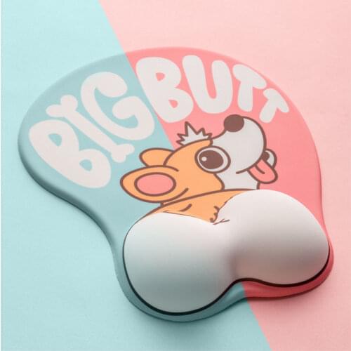 Solution Piezoelectric Mouse Pad Wrist Silicone Cartoon Office Creative Cute Wrist Pad Three-dimensional Comfortable Thickening