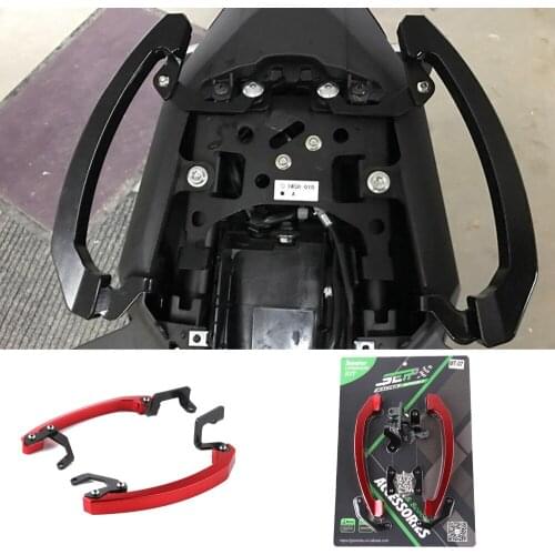 SMOK Motorcycle CNC Aluminum Alloy Rear Seat Passenger Pillion Handle Grab Bars For Yamaha MT07 FZ07 2014-2016 R3