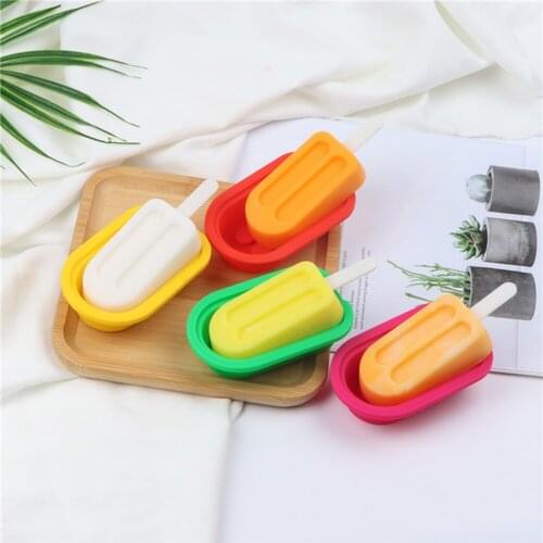 Silicone Ice Cream Mold DIY Homemade Freezer Cute Popsicle Ice Lolly Maker