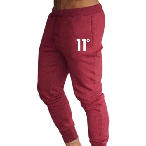 Training Sports Pants Sports Pants Number Print Ankle Tied Cotton Blend Men Pockets Slim Trousers Sweatpants for Fitness Pants