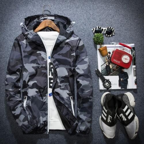 URSPORTTECH Mens Camouflage Jackets