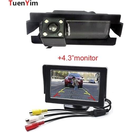 Waterproof CCD Car Back Rear View Camera For Kia K2 Rio Hatchback Ceed Hyundai Accent/VERNA Hatchback with 4.3" LCD monitor