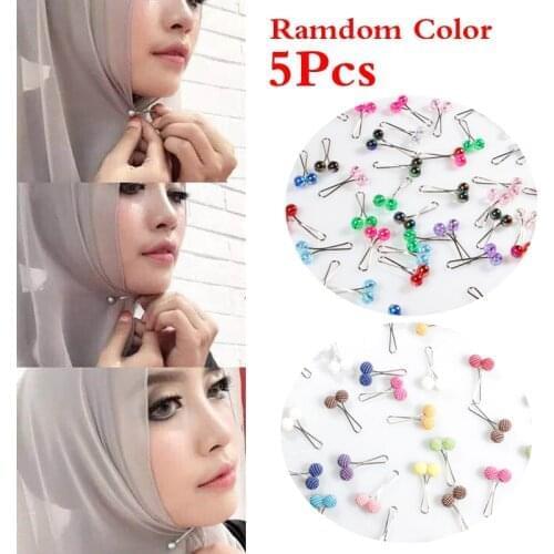 5 Piece Fashion Scarf Buckle Women Alloy Imitation Pearl Branches Exquisite Simulated-pearl Brooches Garment Accessories Gift