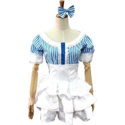 2020 Hight Quality Anime Super Sonico the Animation Bubble Skirt Women Cosplay Costume