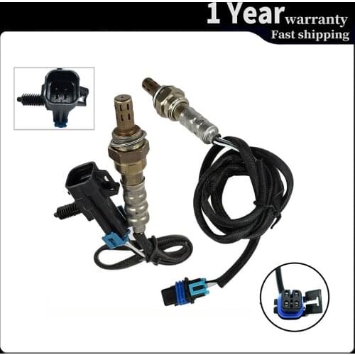 2pcs 4 Wires Lambda Oxygen O2 Sensor Upstream for 1999-2000 Chevrolet Malibu Oldsmobile Alero Pontiac Grand Am 234-4617 234-4018