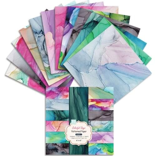 24 sheets 6"X6"Paper Colorful Days Patterpack Pattern Creative Scrapbooking paper pack handmade craft paper craft Background pad