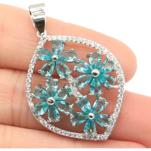 39x26mm SheCrown Big Oval 20x15mm Created Pink Kunzite For Women Dating Silver Pendant Drop Shipping