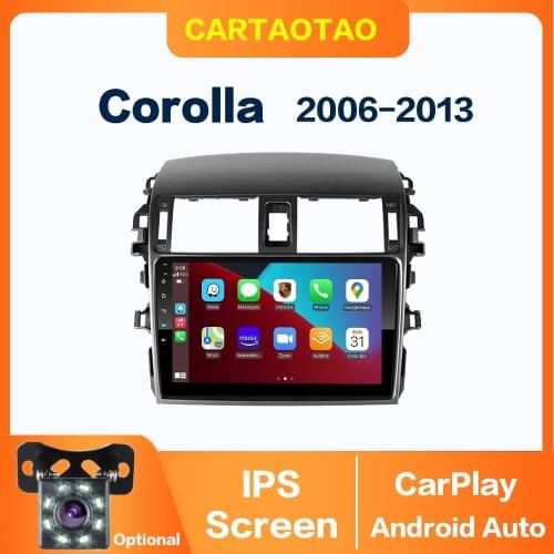 Android 9.0 car radio multimedia video player for Toyota Corolla E140 E150 2006 2007 2008 2009 2010-2013 GPS WiFi BT audio 2 DIN