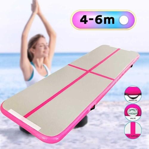 Free Shipping 4/5/6M Inflatable Airtrack Gymnastics Tumbling Mat Olympic Air Track Gymnastics Equipment Kids Gifts
