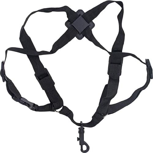 Black Neckband Thicken Adjustable Strap for Saxophone Wear-resistant Webbing Neck Hanging Shoulder Bands Sax Straps Belt