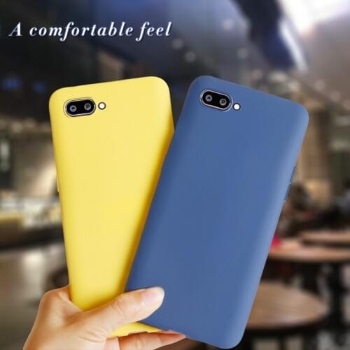 For OPPO A3S Case A 3S CPH1803 Soft Candy Silicone Bumper Phone Cover Coque For Oppo A5 AX5 CPH1909 A 5 Frosted Matte Case Shell