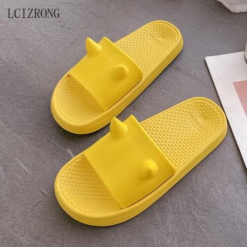 LCIZRONG 3D Cartoon Dog Women Slippers House Summer Bathroom Slippers Beach Bedroom Loves Slipper Male Couple Cute Home Shoes