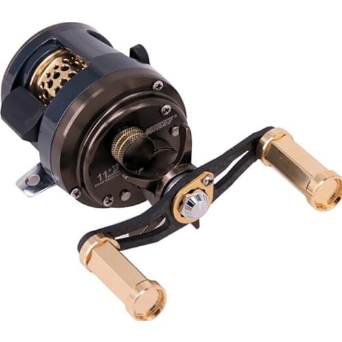 RIVERSIDE Metal Fishing Drum Wheel Labor-Saving Trolling Ice Fishing Reel Spinning Wheel Adjustable Wheel Fish Tackle Tool pesca