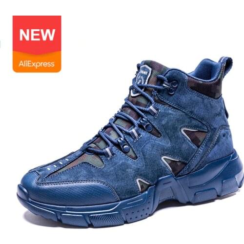 ONEMIX Men Military Tactical Boots High Top Hiking Shoes Anti-Slip Outdoor Climbing Mountain Outdoor Sports Camping Trekking