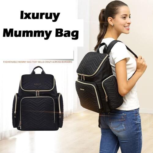 New Fashion Women Backpacks Lager High Quality Waterproof Polyester Female Ladies Bag Korean Mummy Bag Diaper Outbound Backpack