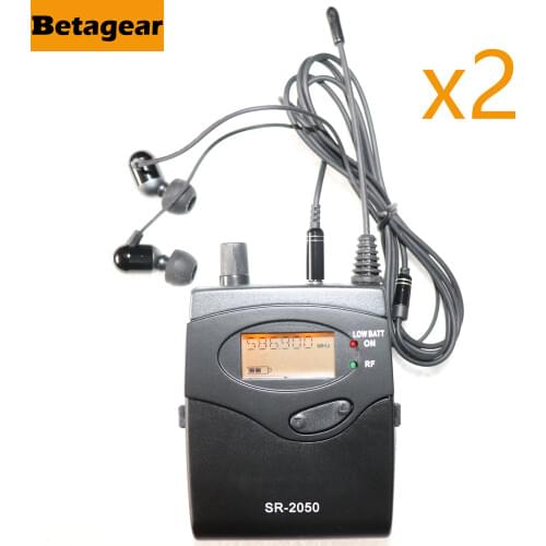 Leicozic 2X Receivers for SR2050 IEM In ear monitoring system stage bodypack monitor 572-603Mhz/606-614Mhz/740-771Mhz/798-829Mhz