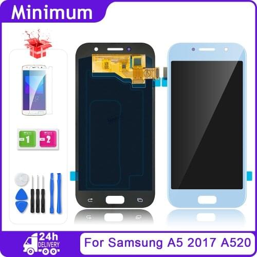 For Samsung Galaxy A5 2017 A520 A520F SM-A520F OLED LCD Display Touch Screen Digitizer Assembly