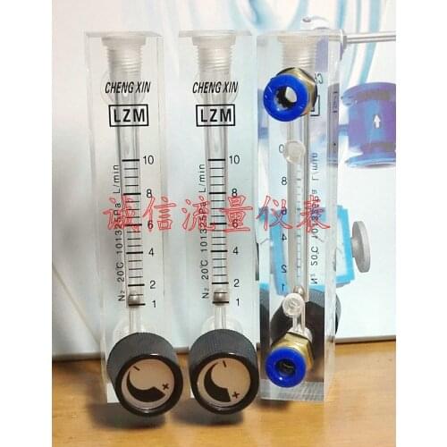 LZM-6T N2 Nitrogen Panel Adjustable Flowmeter 1-10L/min Lift/Minute Small Flowmeter