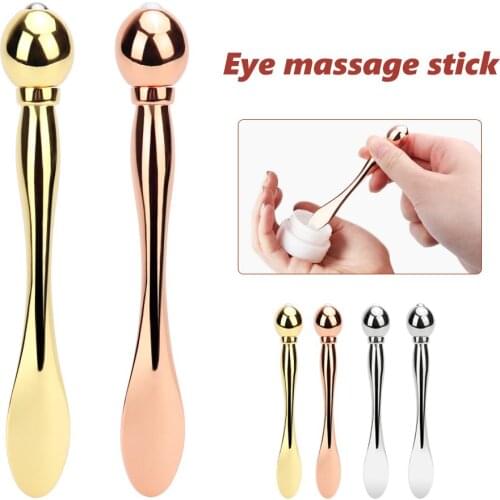 Alloy Metal Eye Cream Applicator Eye Cream Mixing Spatula Scoop Anti Wrinkle Eye Massager Sticks Mask Spoon Skin Care Tool