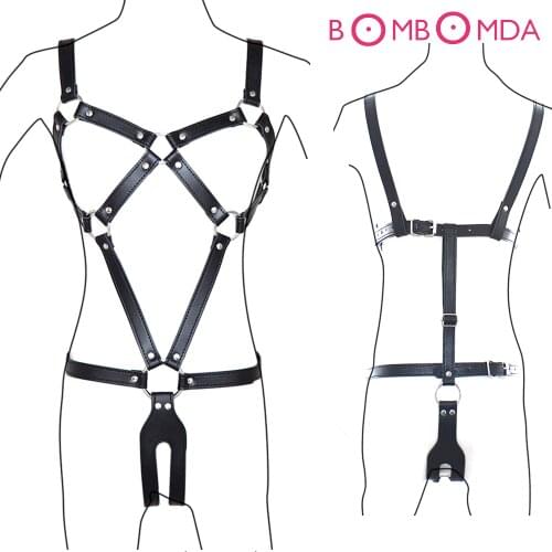 Panties Erotic Slave Tame Game For Couples Flirting Sex Toy BDSM Couples Leather Bondage Underwear Black Bondage Breast G-String