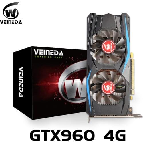 VEINEDA GTX 960 4GB Video Card NVIDIA gtx 960 4GB Graphics Cards GPU Board Desktop PC Computer Game GTX 950 750TI DVI