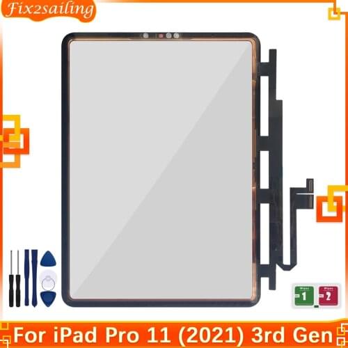 Outer Glass For iPad Pro 11 (2021) 3rd Gen A2301 A2459 A2460 Touch Screen Front Glass Panel Replacement With Tool 100% Tested