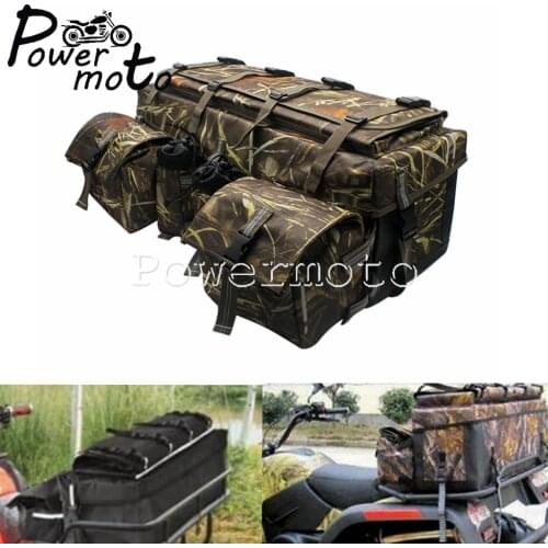 Army Green ATV 600D Waterproof Outdoor Carrier Rear Padded Seat Bag For Four-Wheels Snowmobile Mountain Motorcycle Storage Bag