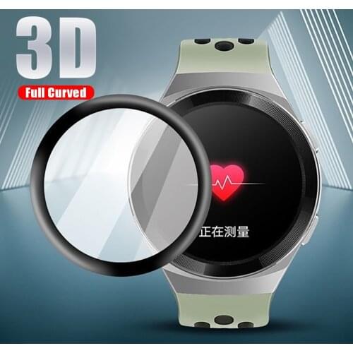 3D Soft Fibre Glass Protective Film Cover For Huawei Watch GT2E Full Screen Protector Case Huawei GT 2E SmartWatch Accessories