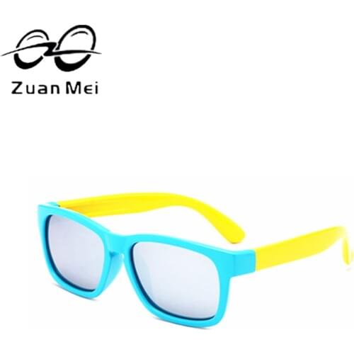 Zuan Mei Brand Children Polarized Sunglasses TR90 Baby Boy & Girl UV400 Glasses Plastic TitaniumSun Glasses For Kids ZM-C04