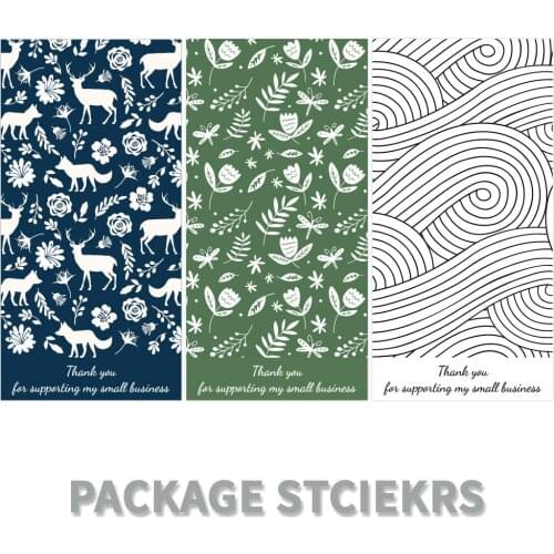 10-50Pcs/pack Thank You Decoration Rectangle Stickers Seal Labels Small Business Packaging Sealing Stickers 5*10cm