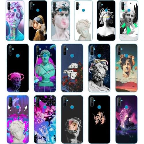 11Alternative statue art Popular gift Soft Silicone Tpu Cover phone Case for OPPO A1K A5S A7 AX7 A5 A9 2020 Realme C3 Case