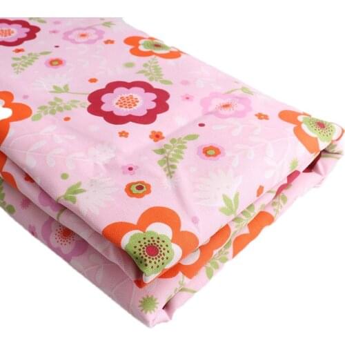 Pink Floral Print 150*50cm 100% Cotton Fabric Bundle Tissue DIY Handmade Patchwork The Baby Cloth Sewing Home Textil Handwork