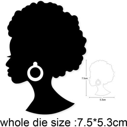 2020 new Craft dies Sexy Africa Woman Metal Cutting Dies Stencils for DIY Scrapbooking dies Embossing Album Paper Cards Making