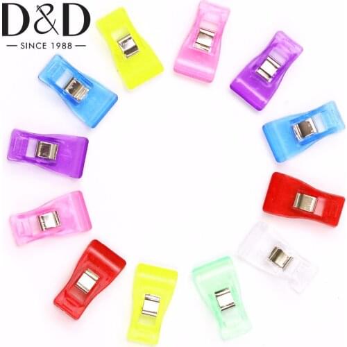 30pcs DIY Patchwork Mixed Plastic Clips Holder For Fabric Quilting Craft DIY Sewing Knitting Garment Clips Clamps