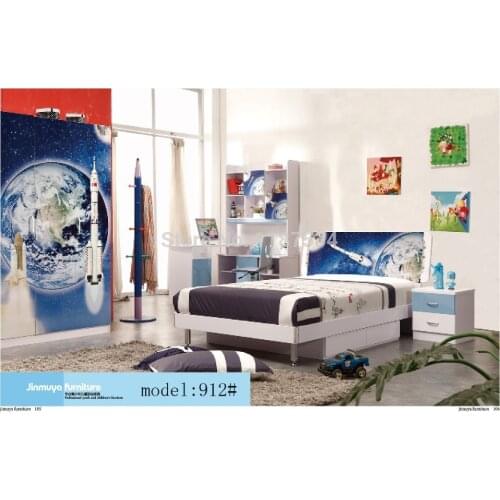 912 Bedroom home furniture bed wardrobe desk nightstand swivel chair hatstand hatrack furniture set