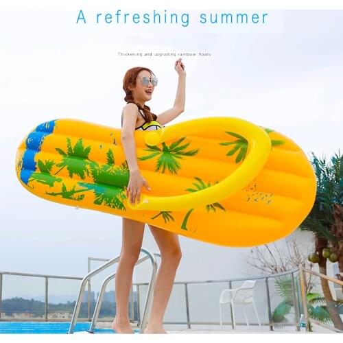 Pool Accessories Inflatable Floating Row Personalized Flip-flops Shape Swimming Pool Photo Props Swimming Pool Mattress Float