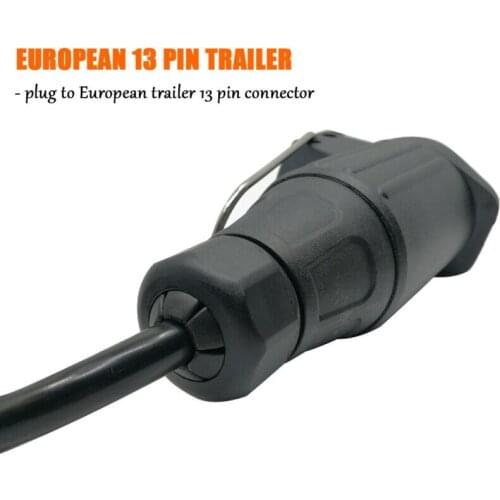 USA 4-Pin Flat Plug To European7-Pin Connector 4 To 7 Trailer Light Converter Light Converter Automotive Goods Car Accessories