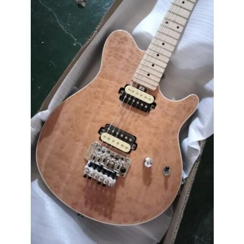 Free shipping custom natural quilted maple axis electric guitar professional guitar 6 Strings Electric Guitarra