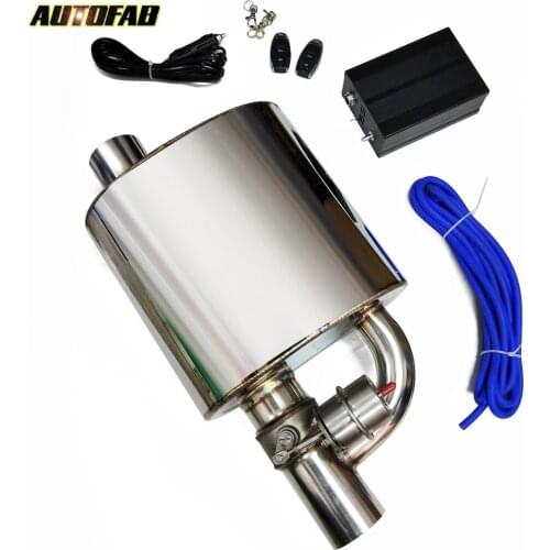 AUTOFAB Electric Exhaust Muffler With Wireless Remote Controller Dump Valve Exhaust Cutout Size: 2"/2.25"/2.5"/2.75"/3" EPQDMF