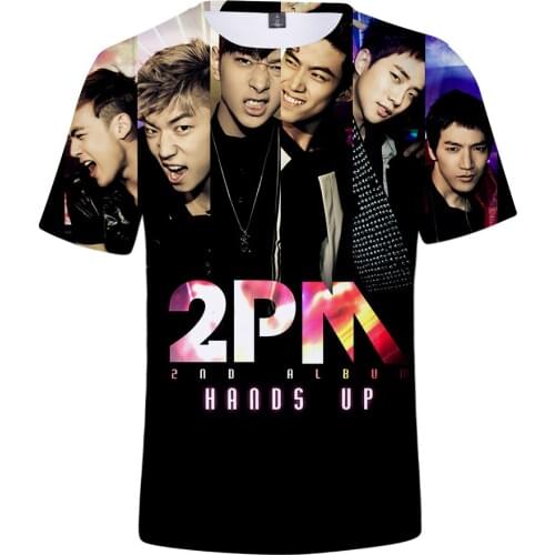 Kpop 2PM 3D Printed T Shirt Women Men Summer Short Sleeve Tshirt T-shirt Harajuku Streetwear T Shirts Tops K-pop Clothing
