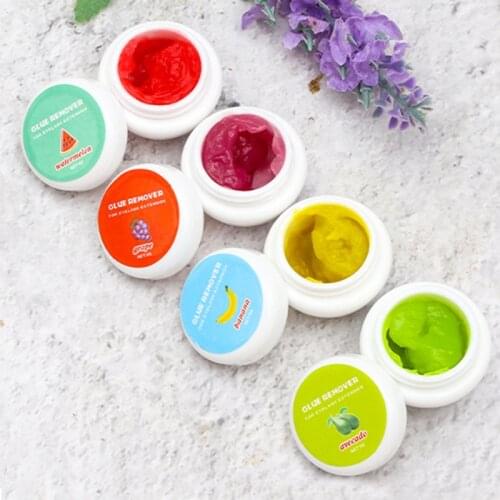 Grafting Eyelash Extension Makeup Remover Glue 5g Non-irritating Fruit Adhesive Gel Remover Eye Lashes Make Up Remover Cream