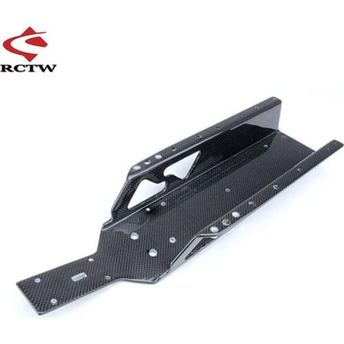 Carbon Fiber Main Bottom Chassis Frame for 1/5 Hpi Rofun Baha Rovan Km Baja 5B 5T 5SC Truck Rc Car Toys Parts
