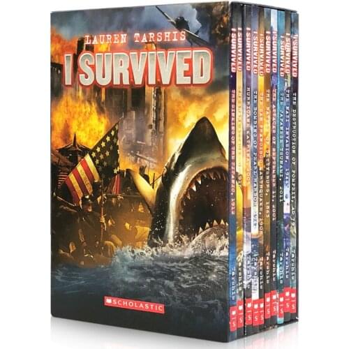 10 Books Lauren Tarshis I Survived Disaster Historical Novels Children English Picture Stories Reading Book